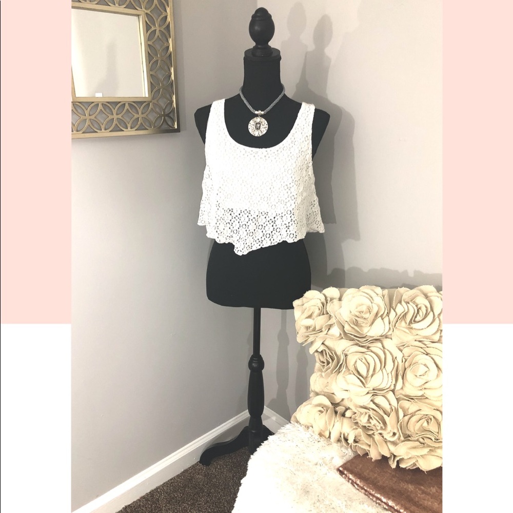 Lace crop top